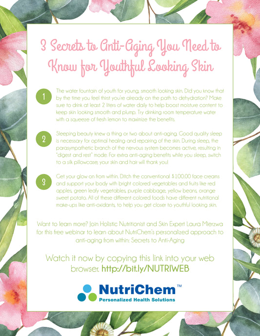 Secrets to Anti-Aging FREEBIE + WEBINAR