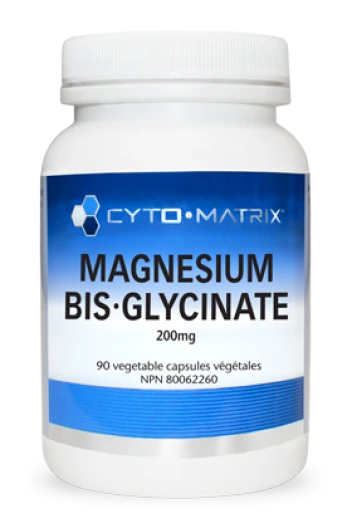 Cyto-Matrix 200mg Magnesium Bis-Glycinate bottle