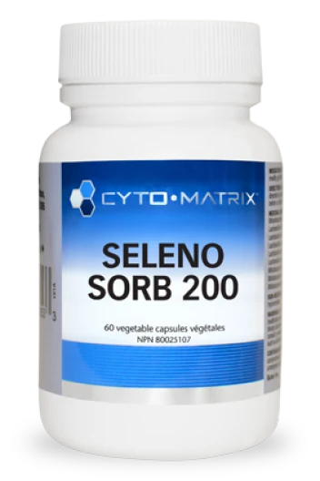 Cyto-Matrix Seleno Sorb 200 capsules bottle