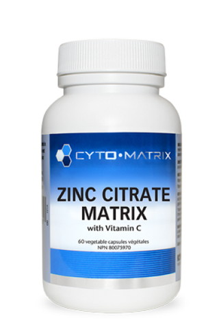 Cyto-Matrix Zinc Citrate Matrix capsules bottle