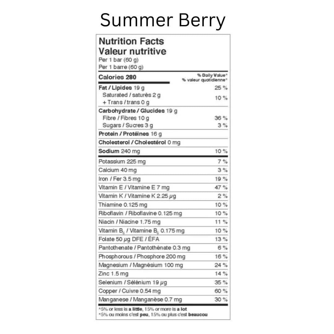 Plant Protein Whole Food Energy Bar - Summer Berries