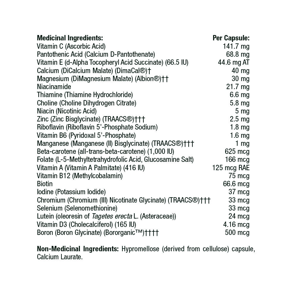 Essential Nutrients 50+ (formerly Multi-Encap)