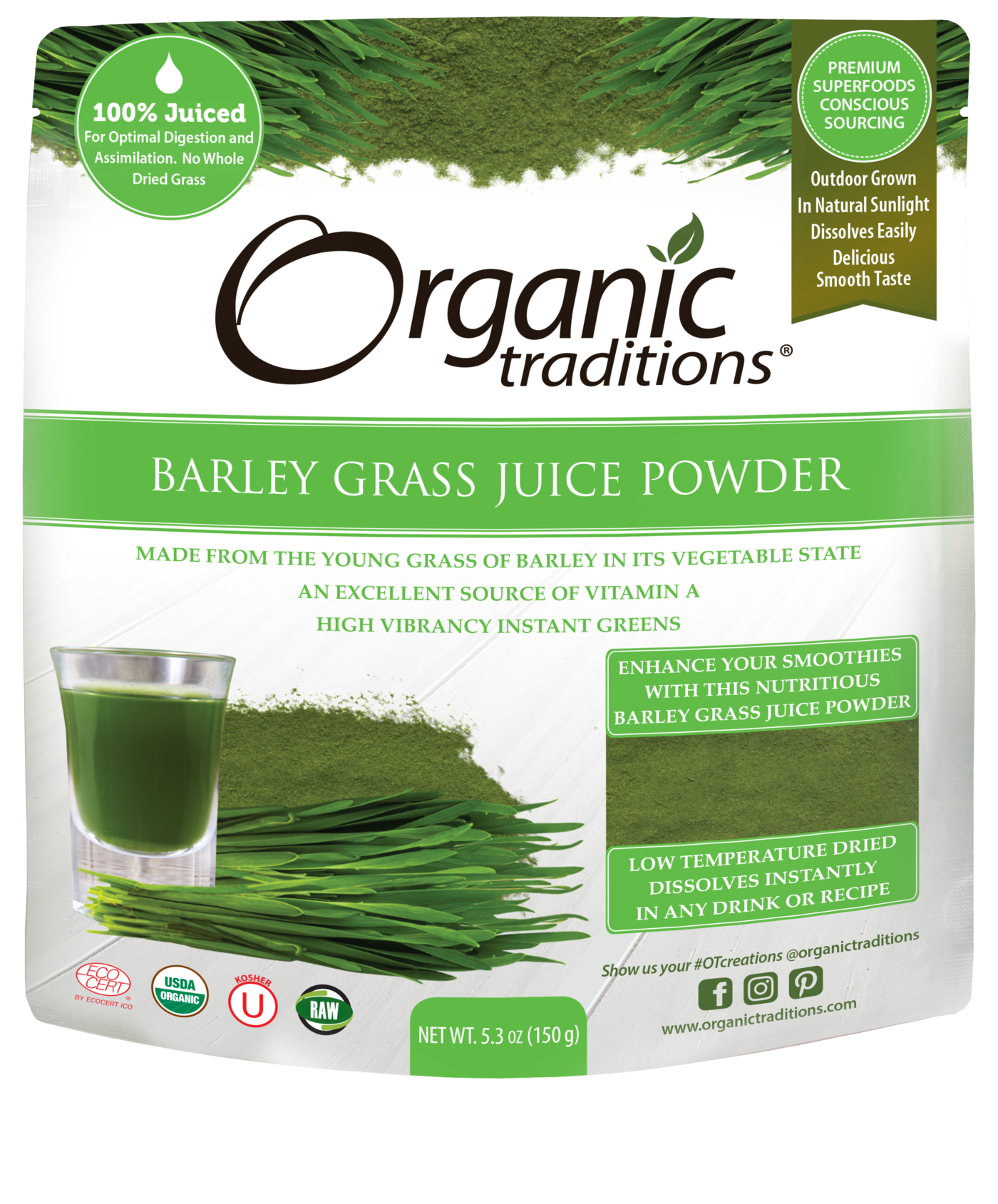 Organic Barley Grass Juice Powder