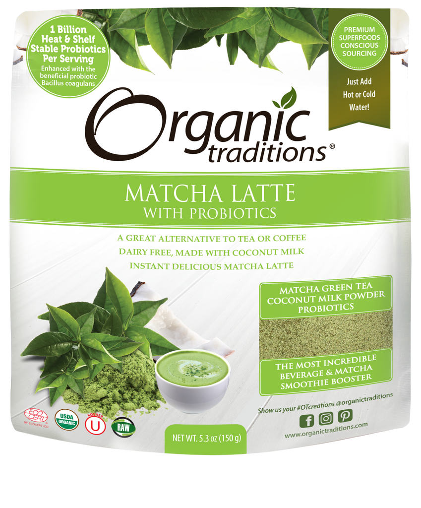 Matcha Latte with Probiotics
