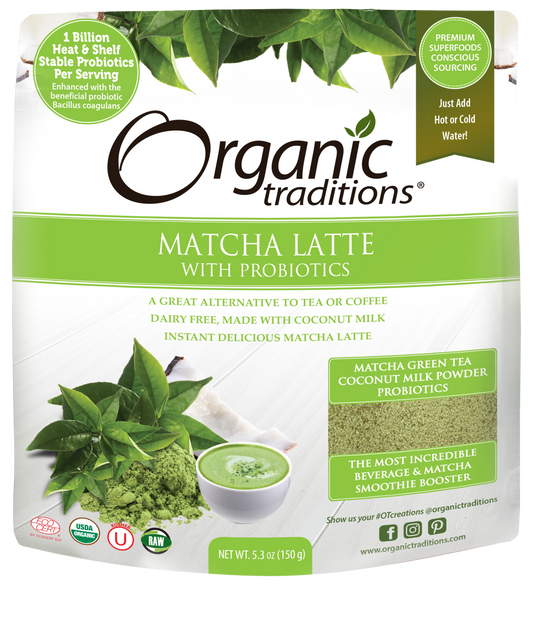 Matcha Latte with Probiotics