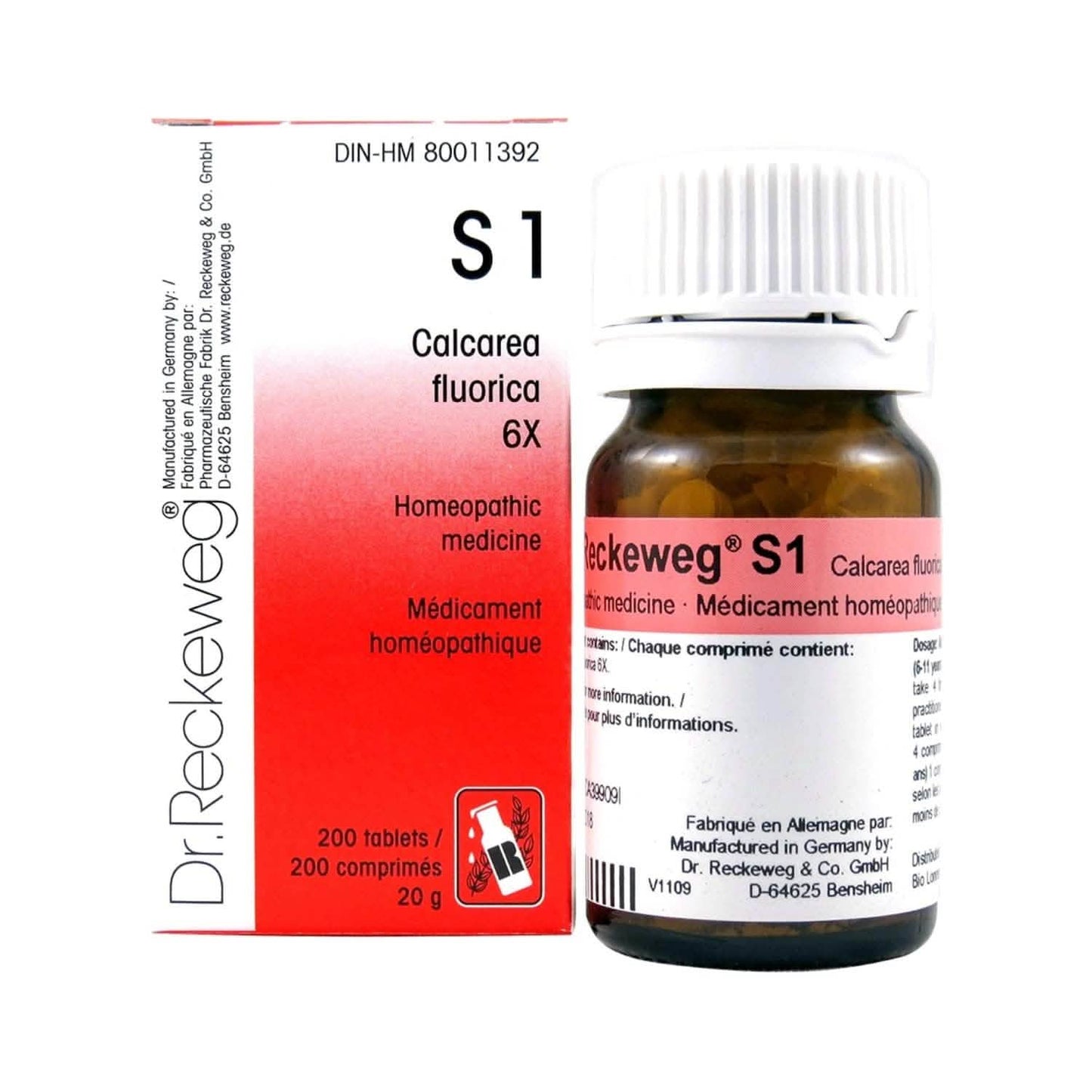S1 Calcarea fluorica 6X