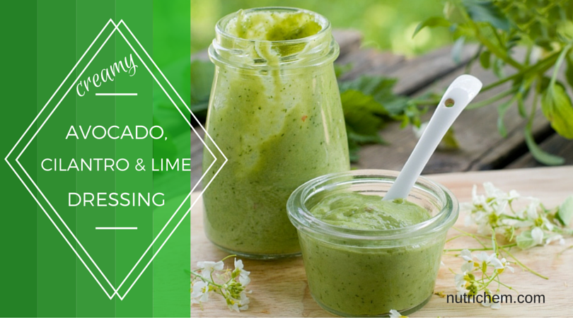 Creamy Avocado, Cilantro and Lime Dressing