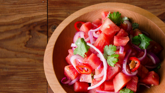 Spicy Watermelon Salad