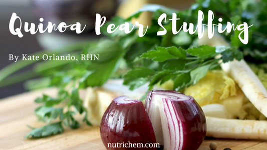 Dairy and Gluten Free Quinoa Pear Stuffing Recipe