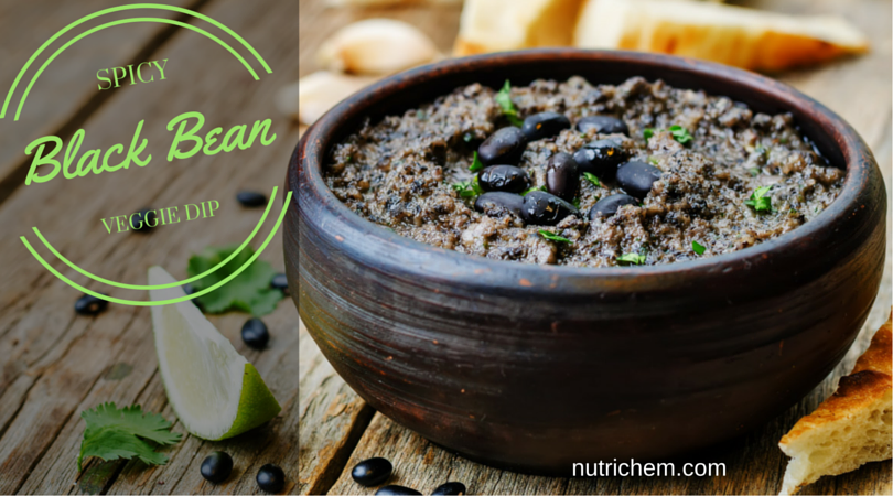 Spicy Black Bean Veggie Dip