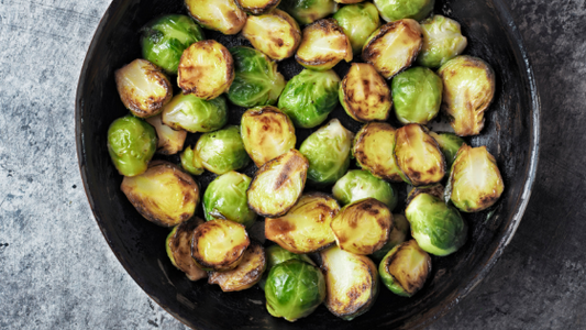 Sweet Heat Roasted Brussels Sprouts