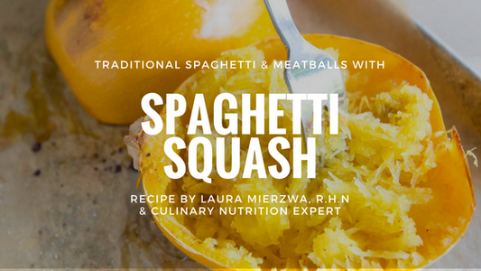 Spaghetti Squash with Beef Meatballs