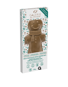 Milk Chocolate with Crisped Rice Gingerbread Man