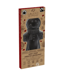 Fairtrade Dark Chocolate & Mint Crisp Gingerbread Man