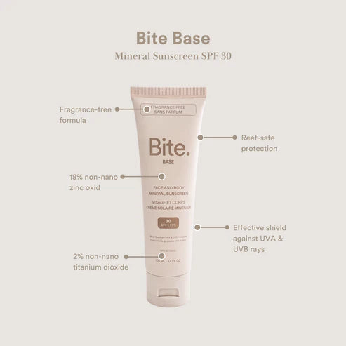 Bite Base Mineral Sunscreen SPF 30 - 100ml