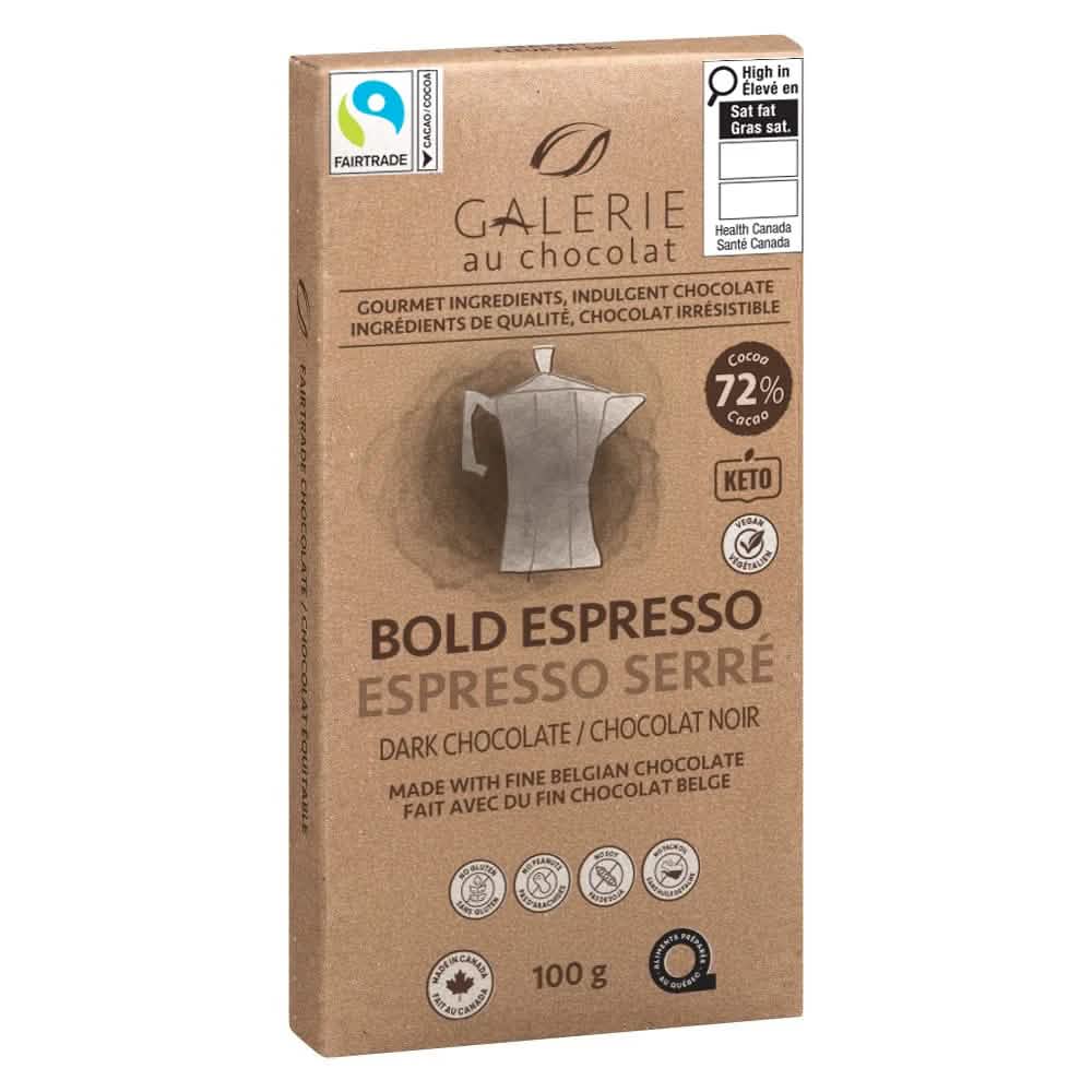 Fair Trade Bold Espresso Dark Chocolate - 100g