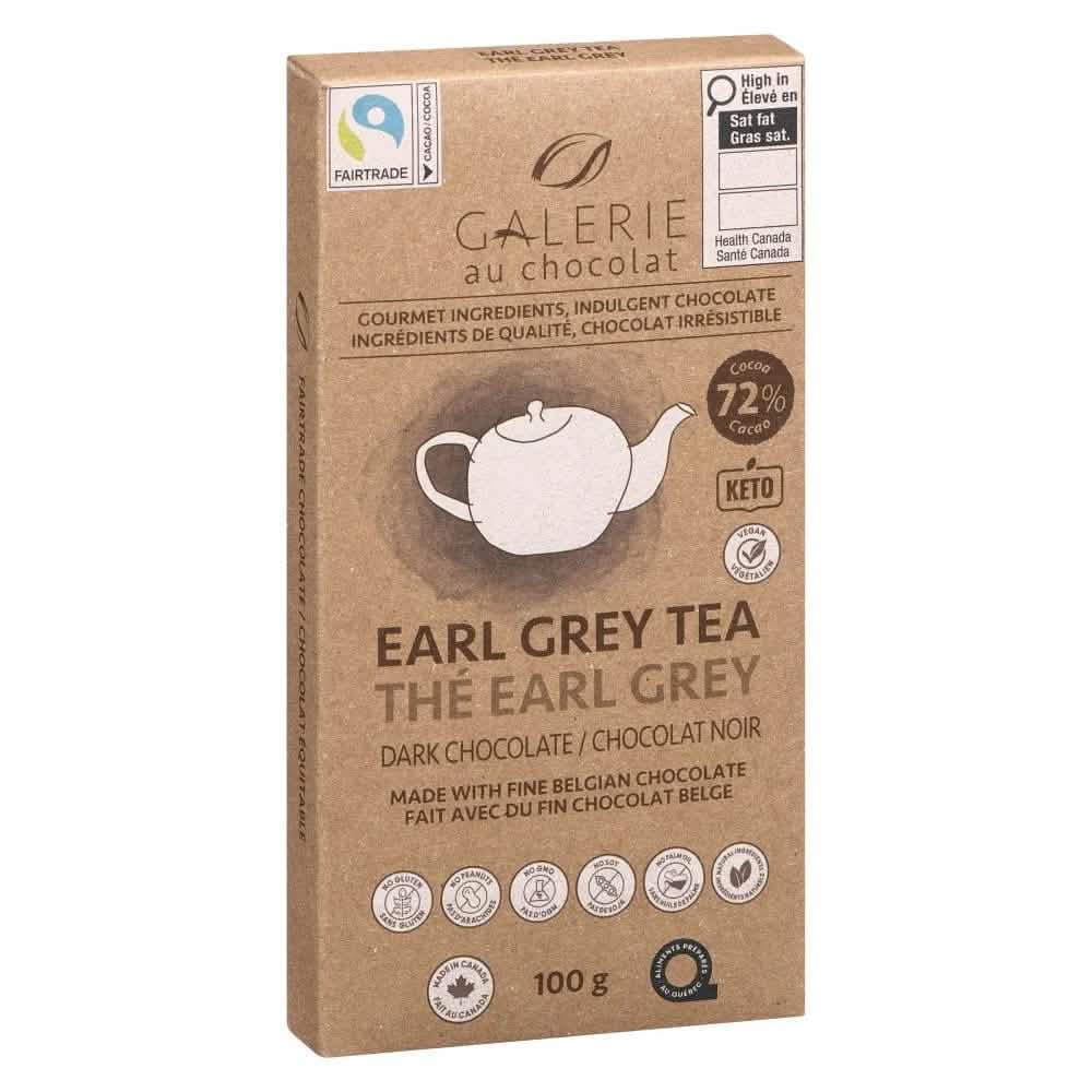 Fair Trade Earl Grey Dark Chocolate Bar - 100g