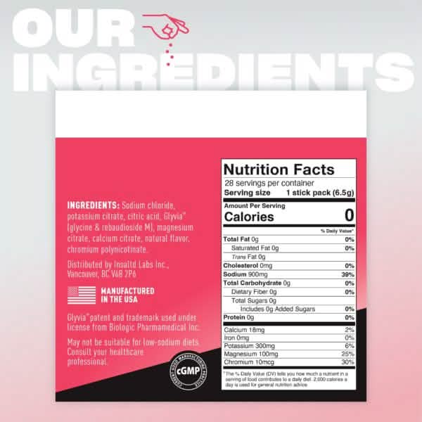 Insalted Electrolyte Drink Mix - Grapefruit - 28 Stick Pack