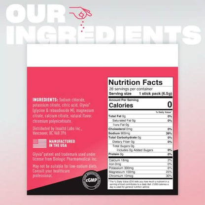 Insalted Electrolyte Drink Mix - Grapefruit - 28 Stick Pack