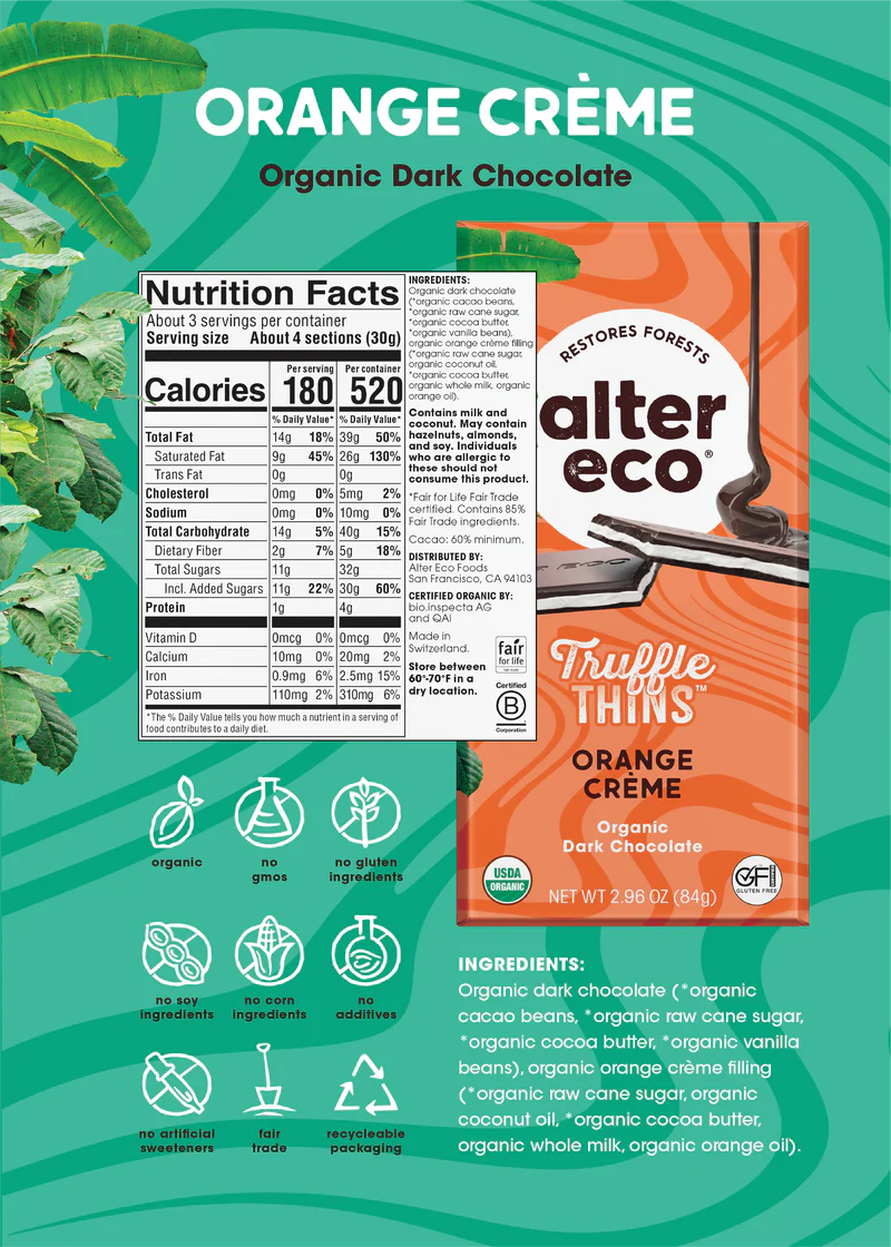 Orange Crème Truffle Thins