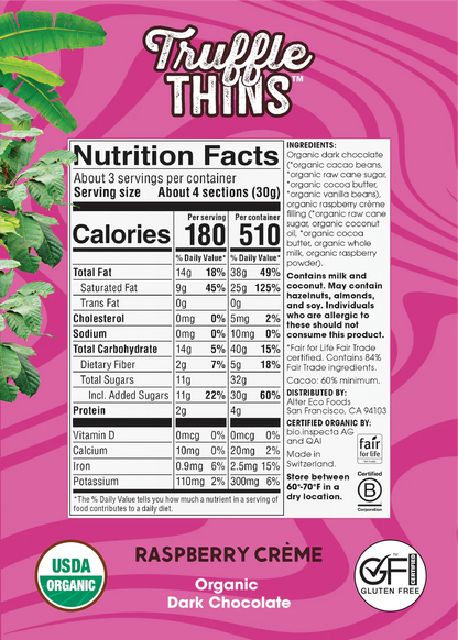 Raspberry Crème Truffle Thins