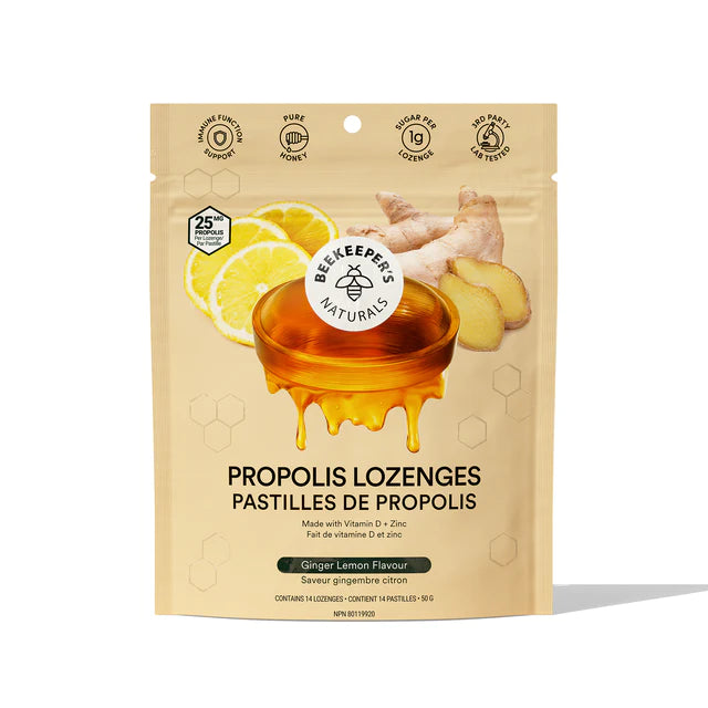 Ginger Lemon Propolis Lozenges