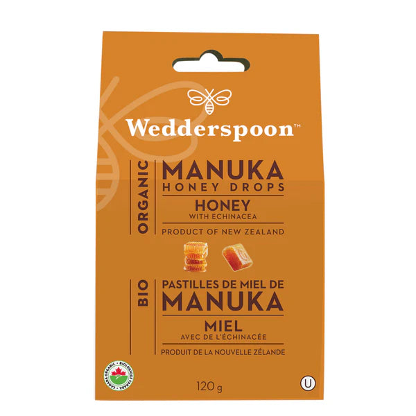 Organic Manuka Honey Drops - Honey & Echinacea