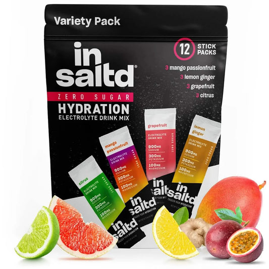 Insaltd Electrolyte Drink Mix - Variety Pack - 12 Stick Pack