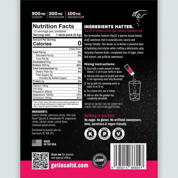 Insaltd Electrolyte Drink Mix - Variety Pack - 12 Stick Pack