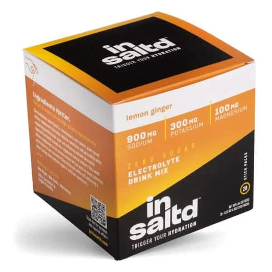 Insaltd Electrolyte Drink Mix - Lemon Ginger - 28 Stick Pack