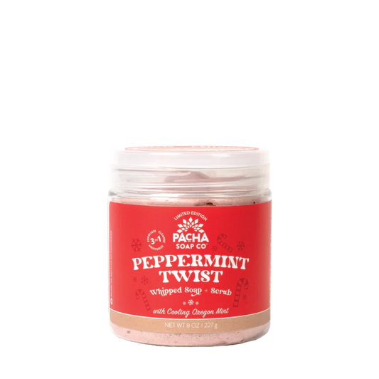 Peppermint Twist Whipped Soap & Scrub