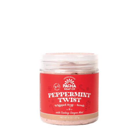 Peppermint Twist Whipped Soap & Scrub