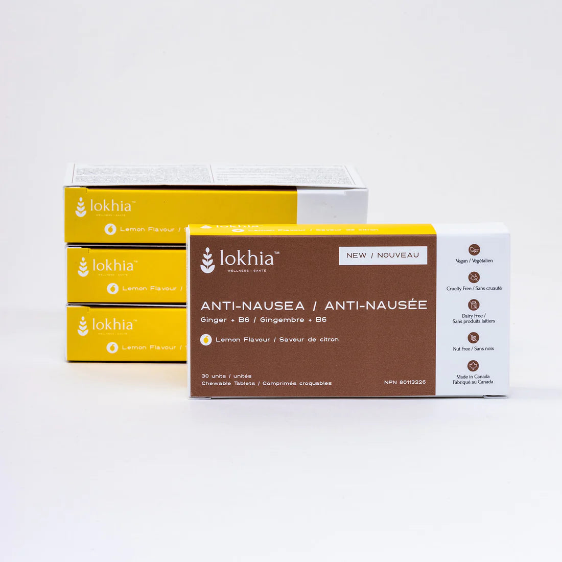 Lokhia Anti-Nausea Chewables - Lemon