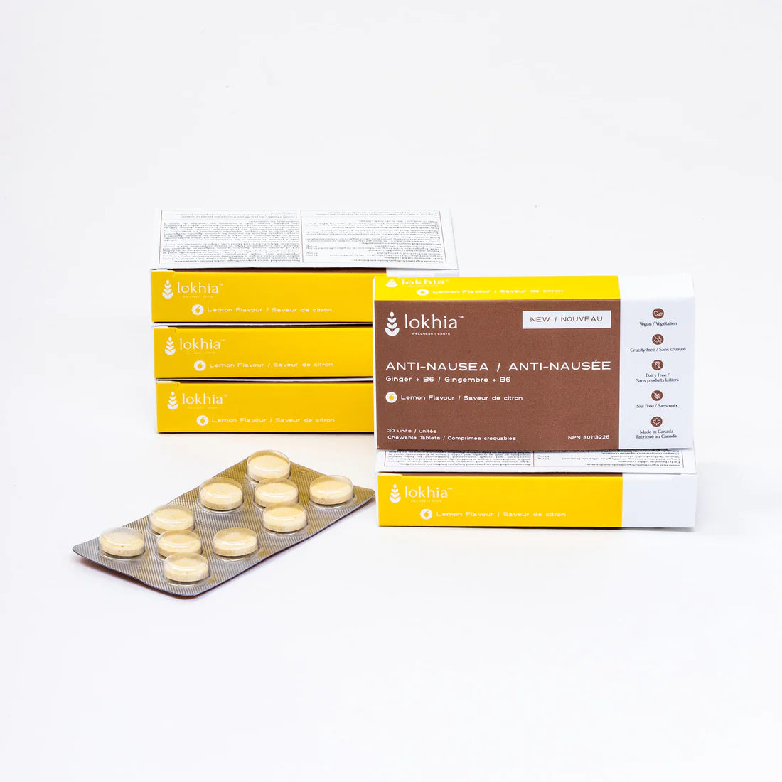 Lokhia Anti-Nausea Chewables - Lemon