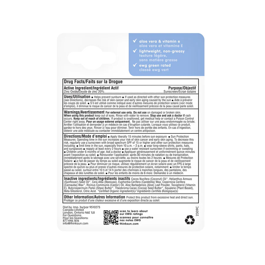 Sport Mineral Based Sunscreen Stick SPF 30 - 18.4 g