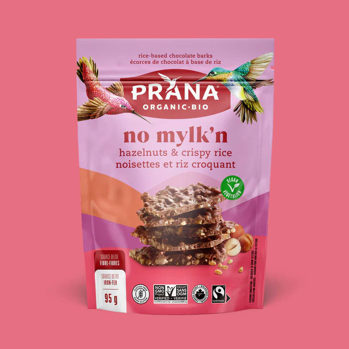 No Mylk'n - Organic 40% Chocolate Bark Hazelnuts & Crispy Rice