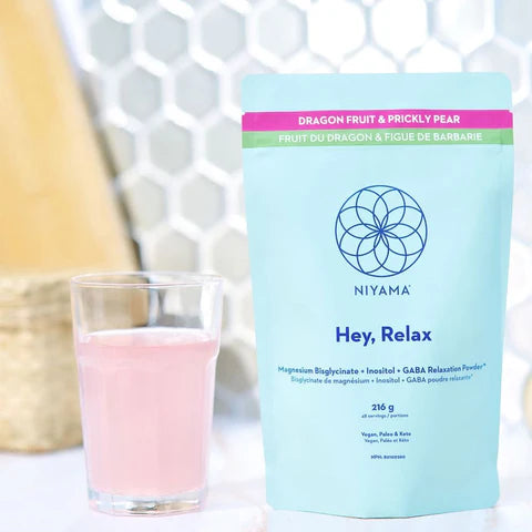 Hey Relax Magnesium Relaxation Powder - Dragon Fruit & Prickly Pear