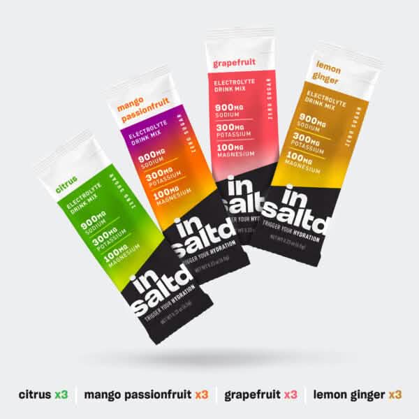 Insaltd Electrolyte Drink Mix - Variety Pack - 12 Stick Pack