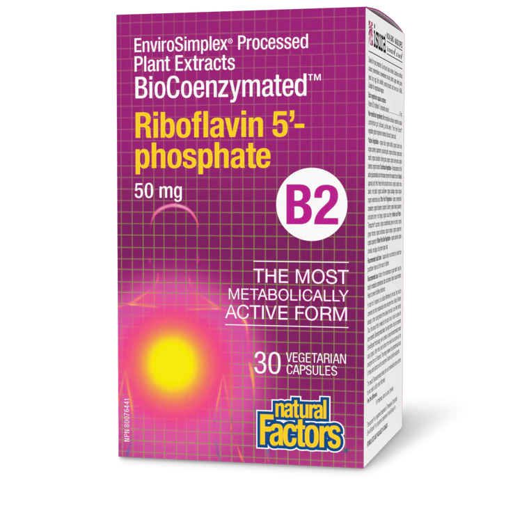BioCoenzymated Riboflavin 5’-Phosphate - B2 50 mg