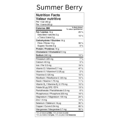 Plant Protein Whole Food Energy Bar - Summer Berries