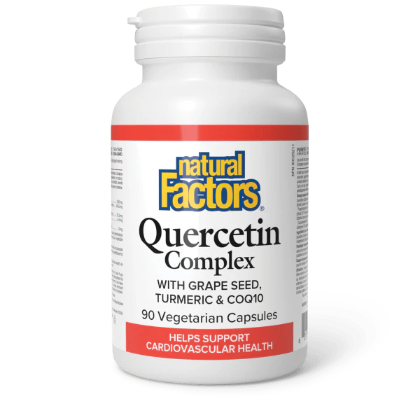 Natural Factors Quercetin Complex with Grape Seed, Turmeric & CoQ10