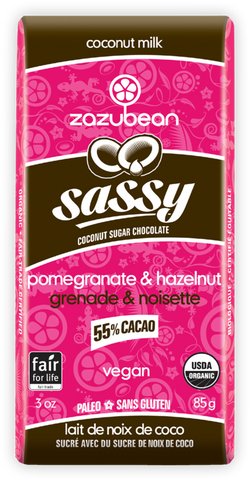 Sassy Pomegranate & Hazelnut Dark Chocolate
