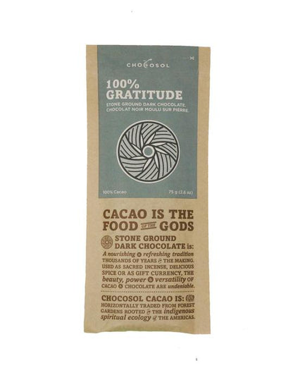 100% Gratitude Dark Chocolate