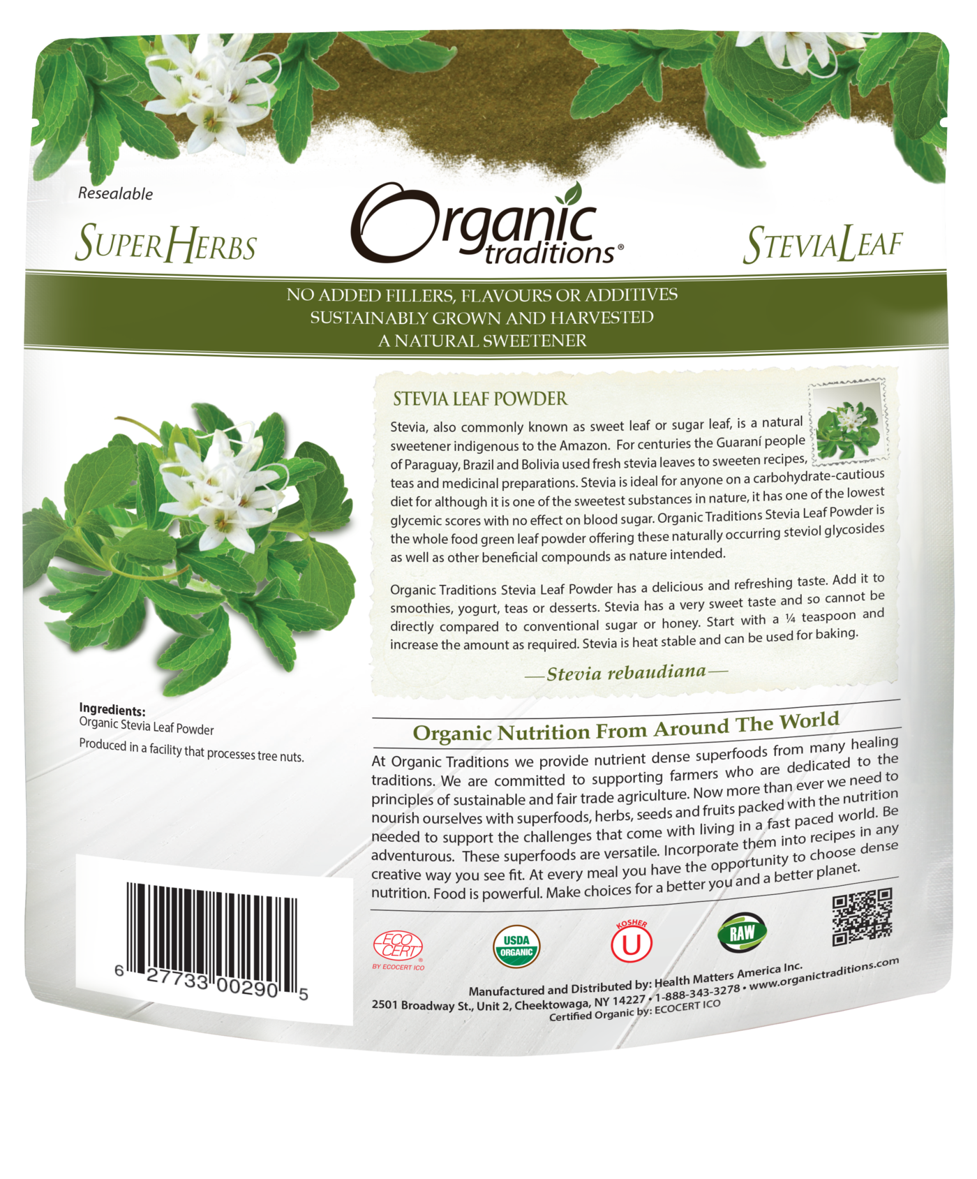 Organic Stevia Leaf Powder